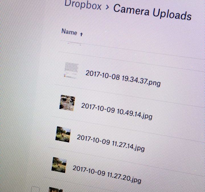 Rename your photos using the Dropbox Camera Upload Feature!