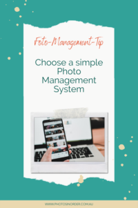 Choose a simple photo management system