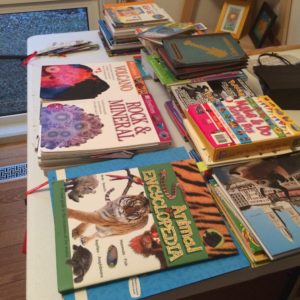 Decluttering books using the KonMari method