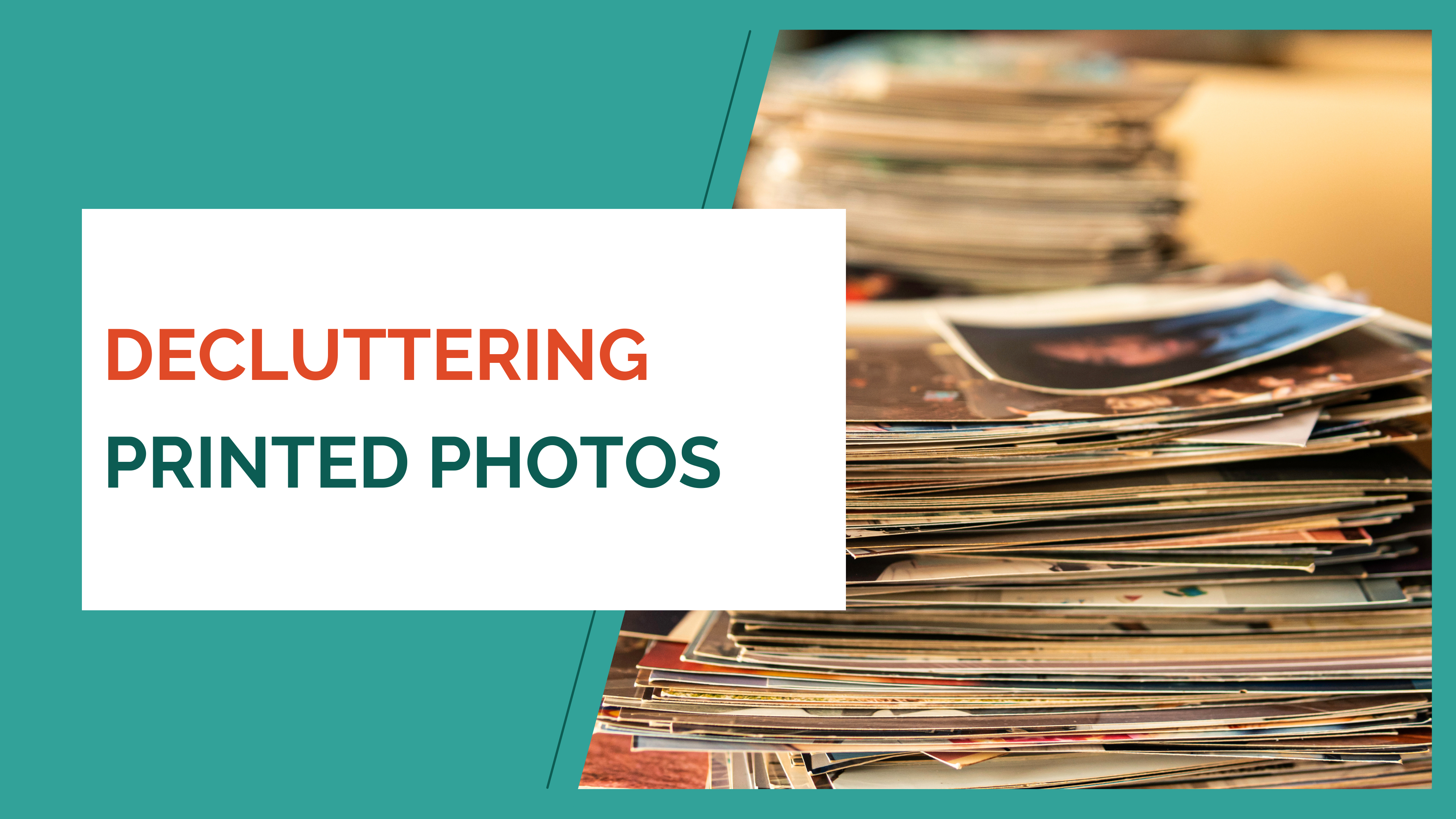 Decluttering printed photos