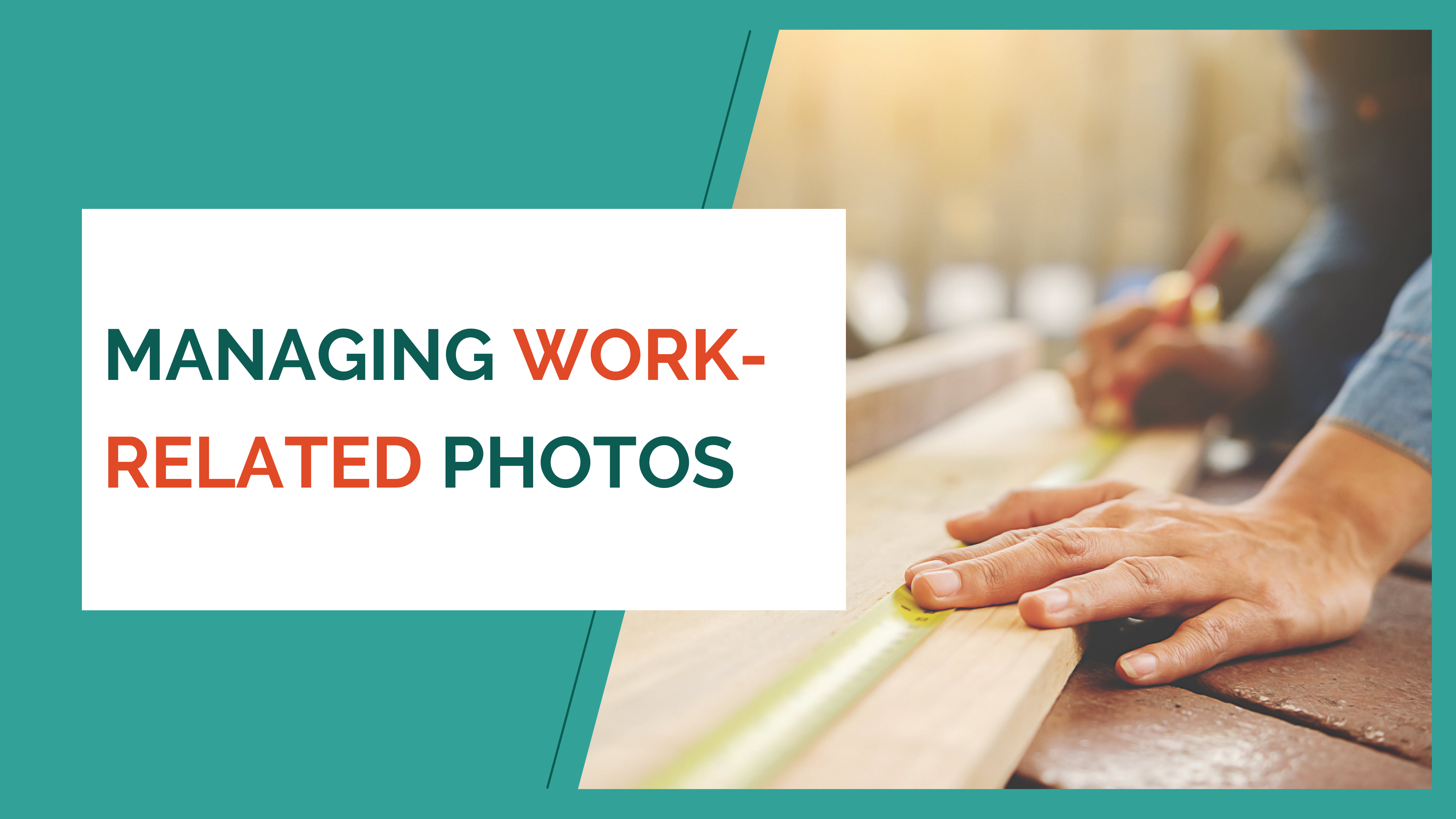 Managing work-related photos